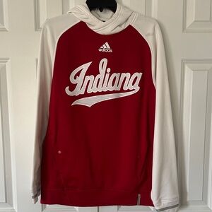 Adidas Indiana Red and White Hoodie